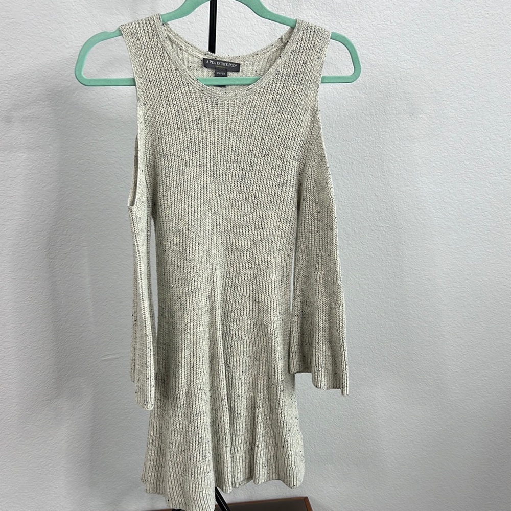 grey a pea in the pod size s knitted mini dress